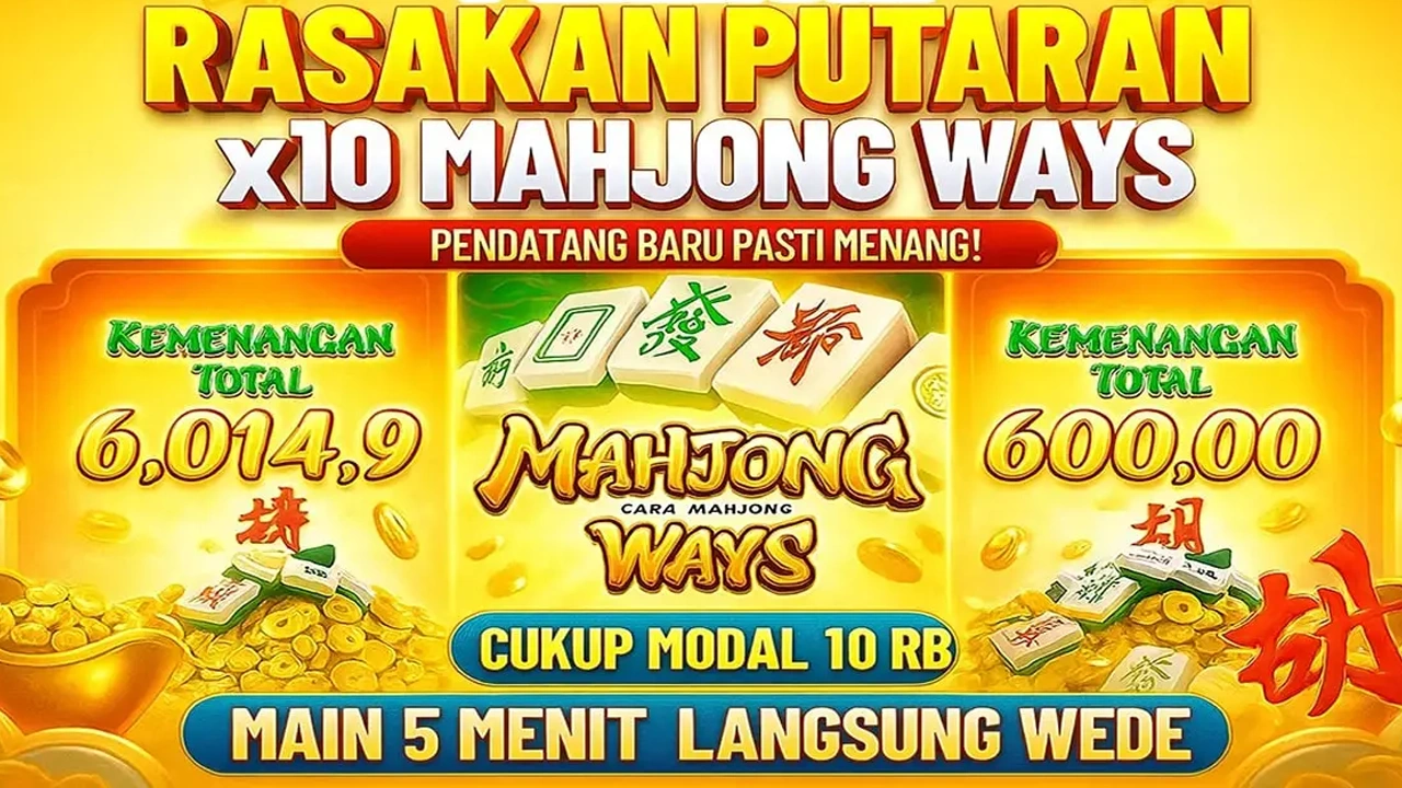 Belajar Menahan Diri Lebih Sulit dari Menekan Spin Kisah Yoga Permana Teknisi Tune-Up Menerapkan Micro-Step Betting hingga Menang Rp1,11 Miliar di RTP 97,9% Mahjongways